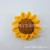 Llavero Colgante de Girasol Transfronterizo Adorno Tejido a Crochet Hecho a Mano El Más Vendido en Amazon Al Por Mayor
