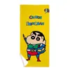 Toalla de baño de dibujos animados Crayon Shin-chan, toalla de baño para secar el sudor de niños, toalla para secar el pelo en fitness running, toalla de playa para spa natación