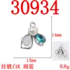 Chica Hada Soñadora Diamante Azul Mariposa Combinada con Accesorios Dorados Versátil DIY Collar Pulsera Materiales Hechos a Mano Venta al por Mayor