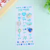 Coração de Amor Pedras Preciosas Diamante Adesivos DIY Adesivos Decorativos Adesivos para Rosto Diamantes Acrílicos 3D Diário Artesanal Natal