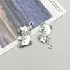 1 novo pingente de sino de floco de neve da série de Natal de simulação de liga de prata antiga pingente acessórios de joias diy