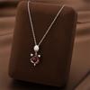 Celebridade da Internet Pingente Raposa Pequena Colar de Aço Titânio Feminino Simples Elegante Acessível Luxo Mais Vendido Corrente para Clavícula Feminina Joias Versáteis Personalizadas