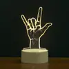 Venta Caliente Transfronteriza Luz de Noche 3D Luz de Ambiente Lámpara de Mesa de Noche Regalo Conmemorativo Corporativo Regalo Creativo de Cumpleaños