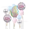 Set de Globos de Papel de Aluminio Mariposa para Fiesta de Cumpleaños Infantil, Decoraciones para Escena