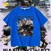 Nueva Camiseta Delta Force Weilong Rosa Rojo Comedor de Oro Lobo para Niños, Manga Corta Estudiante Holgada Superior Moderna