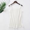 Sexy Camisola de Encaje para Mujer, Capa Base de Verano, Camiseta sin Mangas de Modal Acanalado Talla Grande, Venta Directa del Fabricante, Diseño de Espalda Descubierta