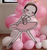 Globo Feliz Cumpleaños Infantil Ritual Sentido Escena de Cumpleaños Niña Pequeña Arreglo Rosa Danza Arte Examen Fábrica KT