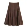 Falda midi elegante transfronteriza europea y americana, nuevo estilo europeo y americano de lunares para mujer