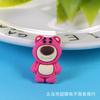 Série Urso Morango material para joias de resina diy material para capa de celular adesivo de geladeira material para pingente de chaveiro caixa de armazenamento