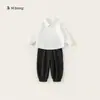 Ropa para Niños Bangxuan Primavera Nuevos Pantalones, Camisas, Suéteres, Chalecos, Conjunto de Tres Piezas para Niños, Atuendo para Niños