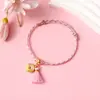 Pulsera Tejida de Cuerda de Cinco Colores del Festival del Bote del Dragón con Nudo de Flor de Durazno, Pulsera Semi-Terminada Hecha a Mano DIY para Niños, Venta al por Mayor de Regalos