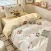 Temporada de Volta às Aulas 100% Algodão Puro Conjunto de Três Peças Conjunto de Quatro Peças Roupa de Cama Atacado Colcha