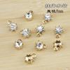 Aleación de alta gama accesorios de joyería DIY garra taladro pedrería taladro copa colgante dorado hecho a mano accesorios para el cabello material DIY