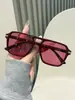 Gafas de sol de 4 piezas con doble puente y montura grande para mujer, de alta gama, gafas de sol con protección solar transfronteriza, protección UV, gafas de sol versátiles