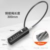 Cerradura de combinación de alambre para el hogar, cerradura de cable de acero antirrobo para gabinete, gabinete, archivador, candado pequeño, cerradura de alambre antirrobo