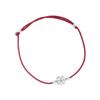 Pulsera de Plata de Ley 925 con Pez Pequeño, Gato, Jade y Cordón Rojo para Mujer, Simple, Tejida a Mano, Linda, Dulce, B3303