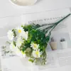 Atravessando a fronteira Zou Ju buquê de flores simulação crisântemo flor artificial de plástico flor artificial de mesa ornamentos para fotos decoração de gérbera atacado