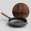 Frigideira de Ferro Fundido Frigideira Antiaderente Sem Revestimento Frigideira para Bife Frigideira para Panqueca Adequada para Fogão a Gás Panela de Ferro Frigideira para Panqueca Antiga