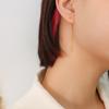 Aretes minimalistas de nicho estilo coreano minimalistas mini con cuentas de acero hilo largo acero titanio chapado en oro real de 18K aretes