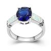 Suministro transfronterizo de joyas Ai Er Mosha Anillo Aobao Anillo de ópalo Suministro de fábrica k Viento europeo y americano