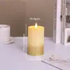 Venta Caliente Transfronteriza Vela Digital Led Muebles para el Hogar Espolvoreada con Polvo Navidad Día de San Valentín Luz de Atmósfera para Escritorio Creativa