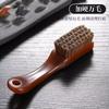 Wen brincar dez mil escova de cabelo mini artefato cabo âmbar xadrez sem fiapos pasta de embrulho coloração portátil escova de nogueira conjunto completo de ferramentas