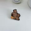 Broche Copyright Capibala Ins Lindo Dibujo Animado Insignia Acrílica al por Mayor 2 Yuan Adorno Regalo