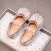 Zapatos de Princesa para Niñas 2026 Nuevo Estilo Otoño Zapatos de Cuero Cristalino para Bebé con Pedrería Brillantes Casuales Zapatos de una Sola Pieza