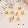 Nuevos Accesorios Dorados Mate Estilo Chino, Cuentas de Bambú de la Suerte, Monedas de Cobre, Cuentas Sueltas de Cara Sonriente, Materiales para Ensartar Hechos a Mano para DIY