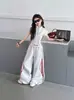 Conjunto de Verano para Niñas 2026 Nuevo Elegante Moda Infantil Casual de Verano Delgado Manga Corta Deportivo Conjunto de Dos Piezas Moderno
