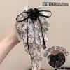 Novo prendedor de cabelo triângulo de tecido 2026, presilha tubarão estampa de leopardo retrô, prendedor de cabelo volumoso para a parte de trás da cabeça, acessório de cabelo fofo