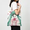 Bolsa Tote de Lona, Bolsa de Compras de Lona, Bolsa Tote de Lona da Moda para Homens e Mulheres, Bolsa Tote para Estudo