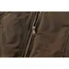 Chaqueta de algodón retro americana de moda ORIGTEEN con cuello alto, prenda de abrigo de invierno para hombre, corte holgado, abrigo de algodón engrosado, MY9022