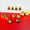 Colgante Antiguo Fa Shajin Tíbet Zakiram Colgante Proverbios de Seis Caracteres diy Abalorios Juego Literario Retro Accesorios de Pulsera