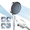 Bico de Chuveiro de Painel Grande 4 Funções Super Carregado Transfronteiriço Silicone Saída de Água Chuveiro de Mão