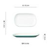 Plato de rollos de arroz de melamina comercial plato para olla caliente barbacoa tienda de desayuno plato rectangular tipo porcelana plato de comida rápida engrosado resistente a caídas
