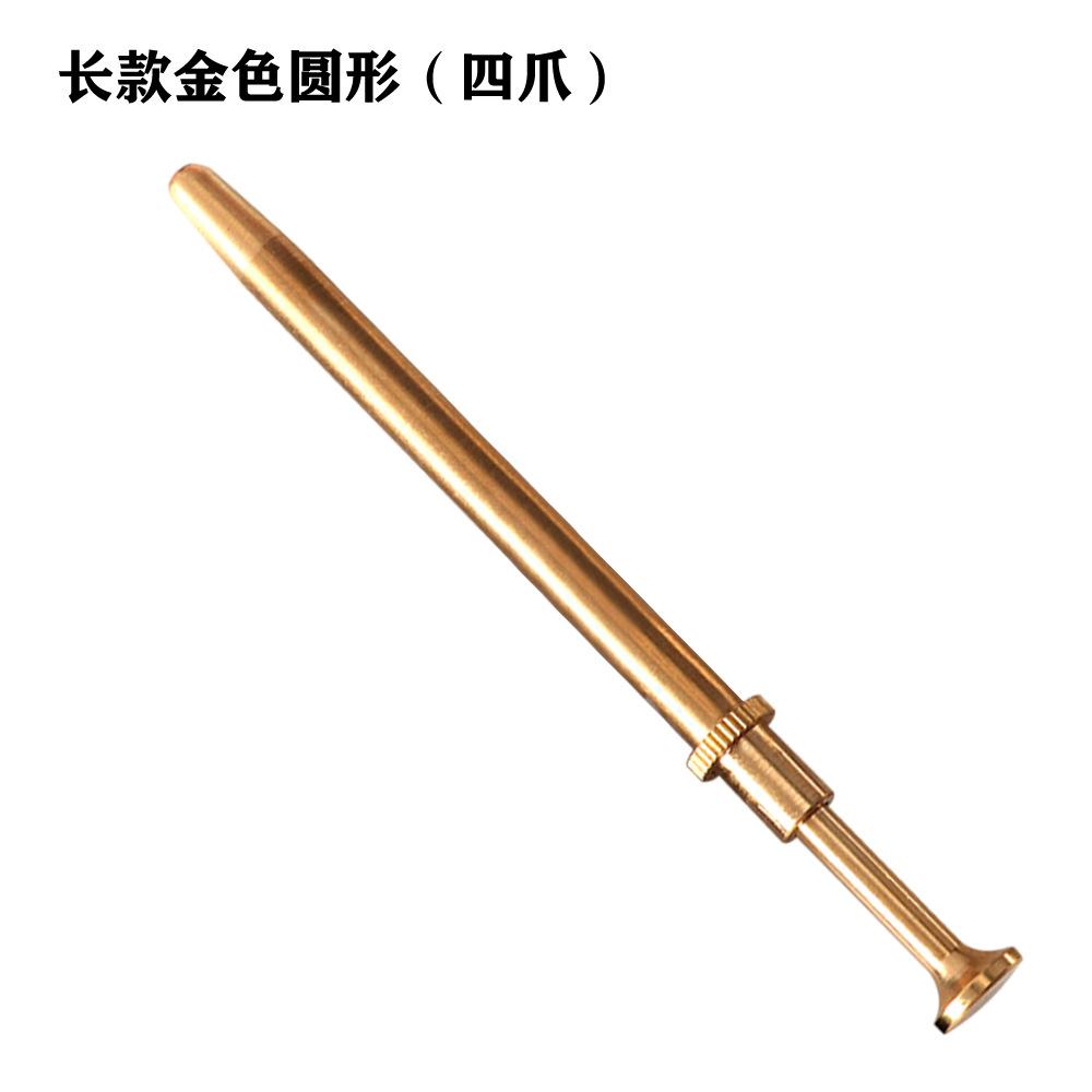 长款金色圆形