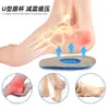 Meias de calcanhar de gel TPE de meia-tamanho, almofadas de calcanhar esportivas absorventes de choque, almofadas antiderrapantes reutilizáveis, adesivos de calcanhar SEBS antifricção de meia-tamanho
