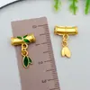 Estilo Antiguo Oro Arena Junta de Bambú de Tres Vías Esterilla de Bambú Oro Estilo Chino Accesorios DIY Pulsera de Aleación de Zinc Collar Adornos Pequeños
