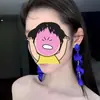 Pendientes de Borla de Pétalo Hechicera Azul para Mujer 2024 Nuevos Pendientes de Diseño de Nicho con Sentido Pendientes Largos Distintivos Exagerados