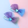 Nuevo Pinza de Mariposa de Malla con Forma de Corazón para Niñas para Flequillo, Elegante y Exquisito Accesorio para el Cabello al por Mayor Directamente del Fabricante