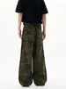 Muxi Ropa Estilo Americano Moderno High-Street Exterior Estampado de Camuflaje Pantalones Cargo para Hombre Sueltos Paracaidista Pantalones Casuales