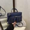 Bolso de Mujer Transfronterizo 2025 Nuevo Bolso de Caja Versátil Bolso de Mano Bolso de Hombro Bandolera Moda Trendy Bolso Cuadrado Pequeño Celebridad de Internet