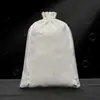 Atacado saco de cordão de algodão e linho com cordão mochila de armazenamento de viagem saco de linho sachê de algodão saco para embalagem de presente de chá