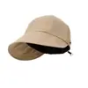 Sombrero de Sol de Verano para Mujer Lulu's Mismo Estilo con Parte Superior Abierta, Adecuado para Peinados de Moño, Sombrero de Sol de Tendencia de Celebridad de Internet Ins