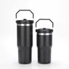 Taza de coche portátil nueva transfronteriza de 2030 oz, gran capacidad, para exteriores, portátil, montable en coche, aislada y con pajilla - venta al por mayor