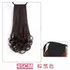 Peruca Curta para Mulheres, Estilo Amarrar, Cachos em Forma de Pera, Rabo de Cavalo Curto, Cabelo Longo Cacheado, Cabelo Sintético Trançado, Rabo de Cavalo Longo Cacheado
