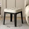 Taburete Cuadrado Suave Acolchado para Uso en Casa, Adecuado para Sala de Estar y Mesa de Comedor, Engrosado, Simple y Lujoso, Taburete Bajo Apilable, Envío Gratis y Dropshipping Disponibles