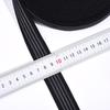 Fabricantes de origen 2.5cm látex antideslizante elástico elástico para ropa elástico goma antideslizante blanco y negro en stock