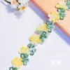 Bordado de Flores Pequeñas Frescas y Coloridas con Hojas Verdes, Ropa Infantil, Sombreros de Paja, Accesorios para el Cabello, Materiales de Costura para Tela, Directo de la Fábrica Fuente